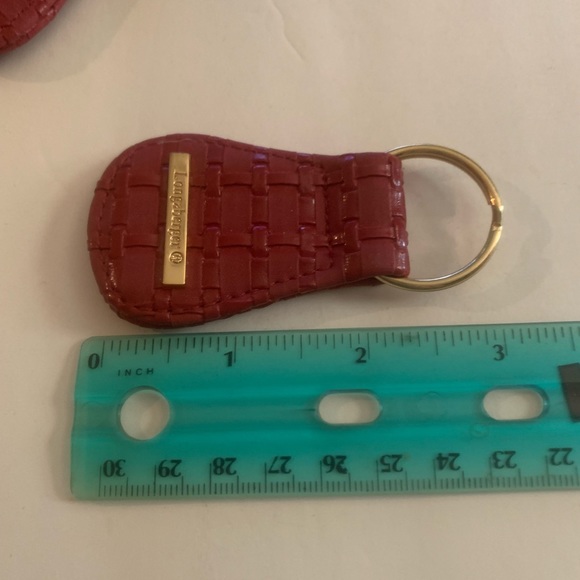 Longaberger basket weave lot of 2 keychain new - Picture 4 of 6